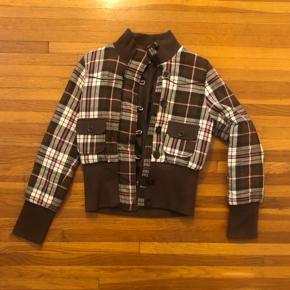 Brown and pink Jacket